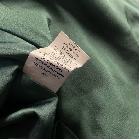 House of Cb Charmaine forest green maxi corset dress - Picture 8 of 8